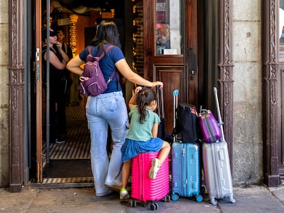 Turistas en el centro de Madrid.