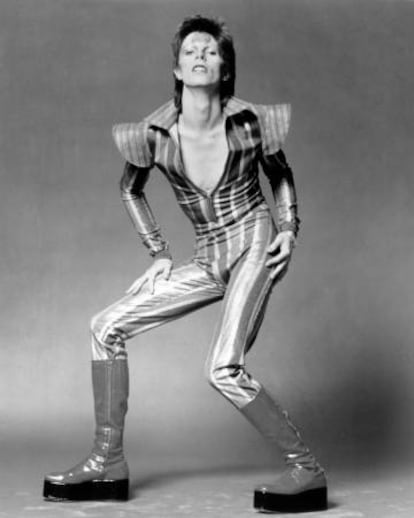 David Bowie como Ziggy Stardust.
