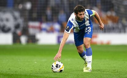 Granero, durante un partido de Europa League del Espanyol contra el Ludogorets