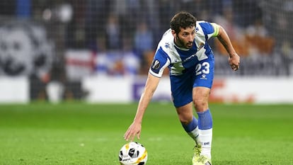 Granero, durante un partido de Europa League del Espanyol contra el Ludogorets