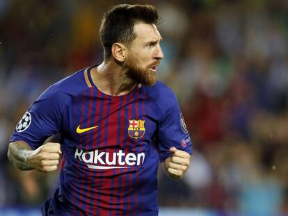 Messi durante el partido de Champions ante la Juventus