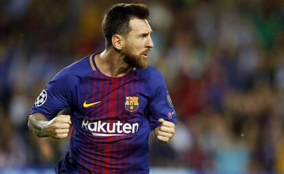 Messi durante el partido de Champions ante la Juventus