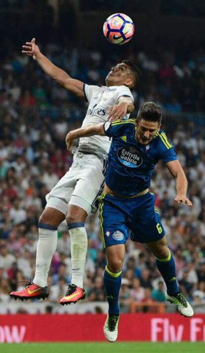 Casemiro, contra o Celta.