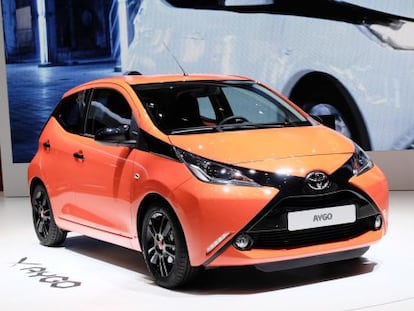 El nuevo Toyota Aygo y su llamativo frontal con forma de X.