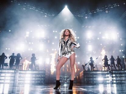 Beyoncé, durante su concierto en Chicago del pasado 13 de diciembre.