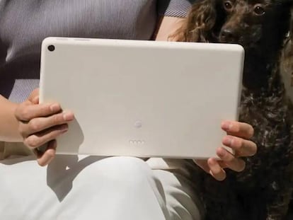 Tablet Google Pixel en uso