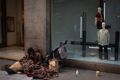 Una persona en situación de calle. Desigualdad