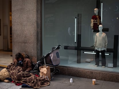 Una persona en situación de calle. Desigualdad