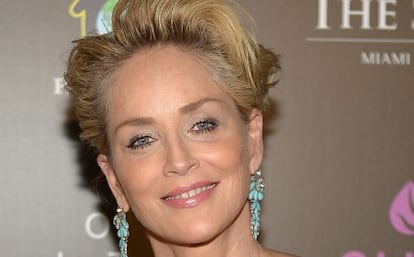 Sharon Stone en la Semana de la Moda de Miami Beach.