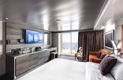 Una de las suites del MSC Yacht Club.