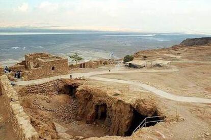 Excavaciones en la montaña de Masada, donde se encontró la semilla.