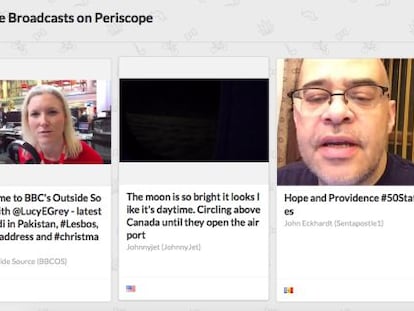 Cómo ver vídeos de Periscope sin instalar la aplicación