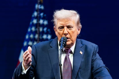 Donald Trump, presidente de Estados Unidos, este lunes en Washington.