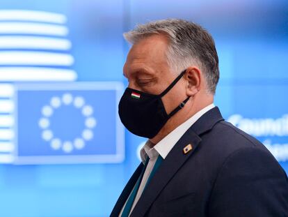 El primer ministro húngaro, Viktor Orbán, en Bruselas.