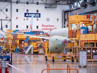 Fábrica de Airbus en Hamburgo.