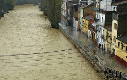 Desbordamiento del río Clariano en Ontinyent.