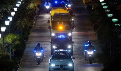 Trasllat de Romero de l'hospital d'Alcorcón al Carlos III.