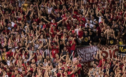 Los Biris del Sevilla en una imagen de archivo. 