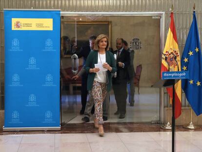 La ministra de Empleo, Fátima Báñez