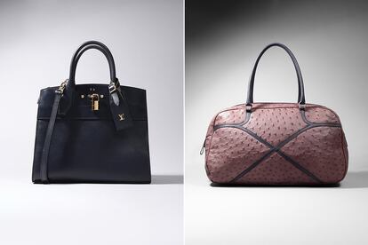 En la imagen: bolsos de Louis Vuitton y Prada.