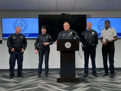 Aurora Interim Chief of Police Art Acevedo speaks during a press conference, Friday, June 9, 2023 in Aurora, Colo.