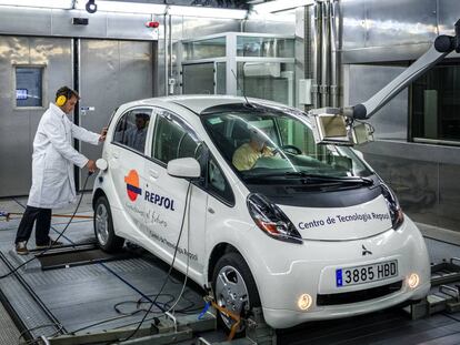 Laboratorio de electrificación del transporte de Repsol. 