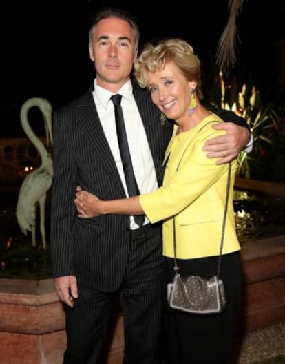 Emma Thompson y Greg Wise en la fiesta que ofreci&oacute; Netflix en el Festival de Cannes, en 2017.