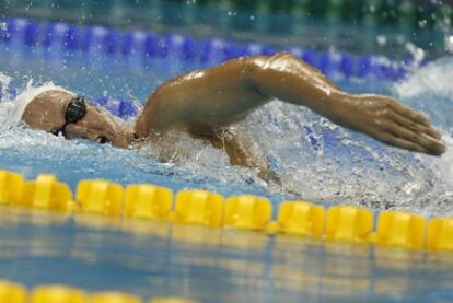 La nadadora española Melanie Costa durante la prueba de 200 metros libres