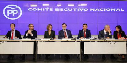 Comité Ejecutivo Nacional del Partido Popular en Génova.