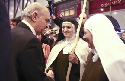 Fern&aacute;ndez, en la presentaci&oacute;n en Fitur del proyecto &quot;Huellas de Teresa de Jes&uacute;s&quot;.