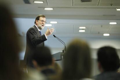 El president del Govern espanyol, Mariano Rajoy, aquest dijous.