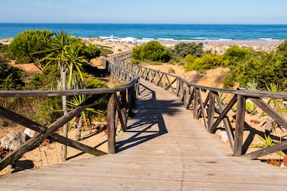 La playa de La Barrosa, en Cádiz.