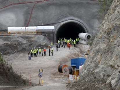 Boca del t&uacute;nel que est&aacute; construyendo Iberpotash en la comarca del Bages.