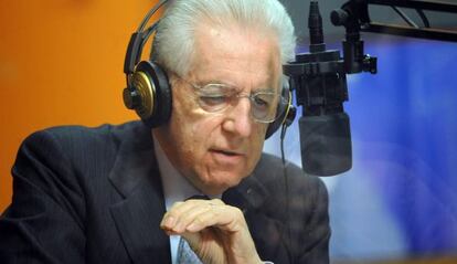 Monti, durante la entrevista en la Rai 1 el 2 de enero.