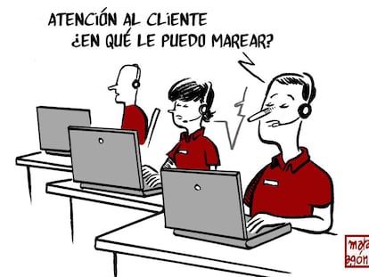 Atención al cliente, por Malagón