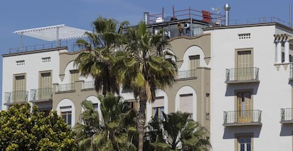 El &aacute;tico del actor Antonio Banderas en el centro de M&aacute;laga.