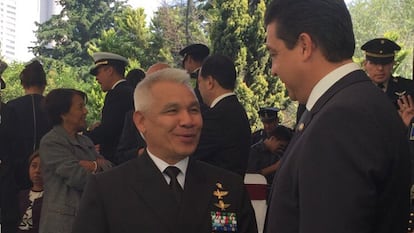 Marco Antonio Ortega en un evento en 2015 en Tamaulipas.