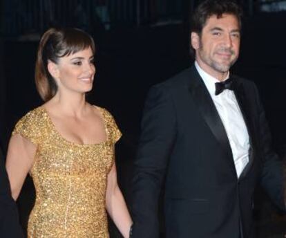 Bardem y Penélope en un estreno en Londres en 2012.