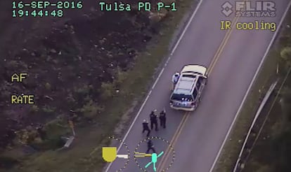 Imagen aérea del incidente.