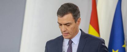 El presidente del Gobierno en funciones, Pedro Sánchez.