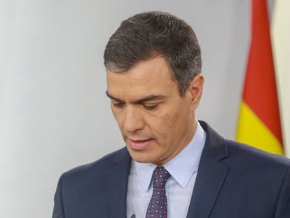 El presidente del Gobierno en funciones, Pedro Sánchez.