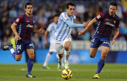 Juanmi, en el partido contra el Eibar.