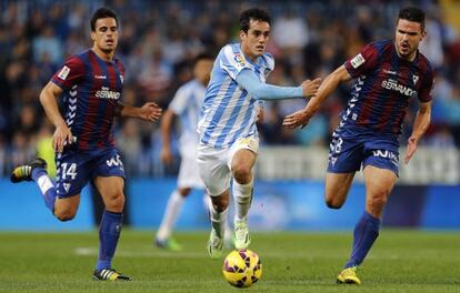 Juanmi, en el partido contra el Eibar. 