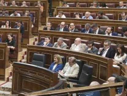 Pleno de Investidura en el Congreso de los Diputados, este martes.