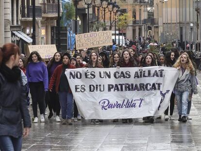 Manifestaci&oacute; del 8-M a Barcelona.