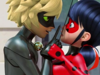 Ladybug y Chat Noir tratando de lidiar con su tensión sexual no resuelta.