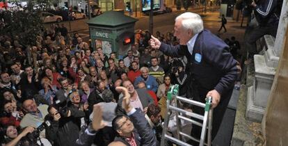 José Luis Baltar durante un acto electoral.