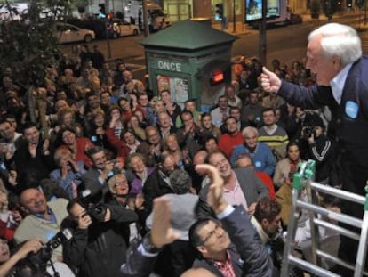 José Luis Baltar durante un acto electoral.