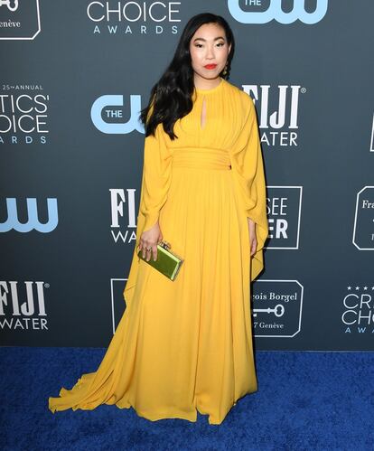 Awkwafina a su llegada a los Critics' Choice Awards.