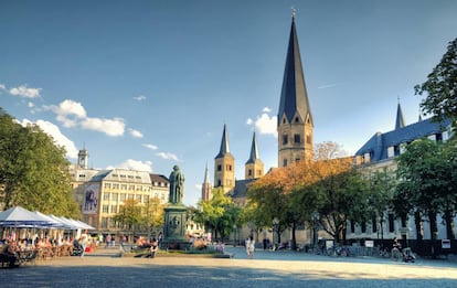 Estatua de Beethoven en Bonn.